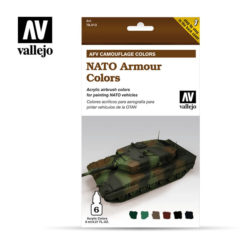 VAL78413 Nato Camouflage Colours Paint Set