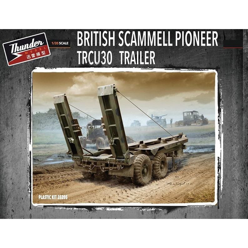 British Scammell Pioneer TRCU30 Trailer 30t 1/35 #35205 by Thunder Model