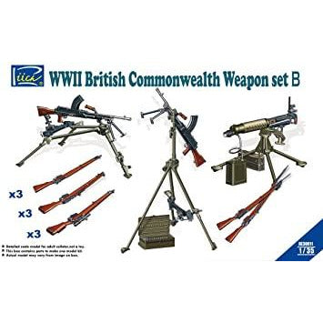 WWII British Commonwealth Weapon Set B 1/35 Detail Kit by Riich