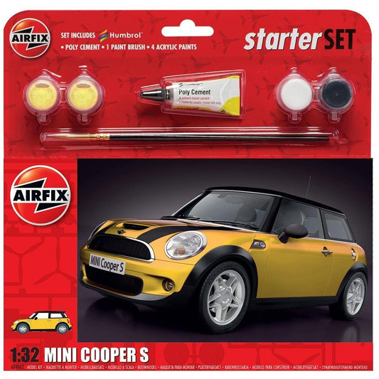 Mini Cooper Starter Set 1/32 Model Car Kit #55310 by Airfix