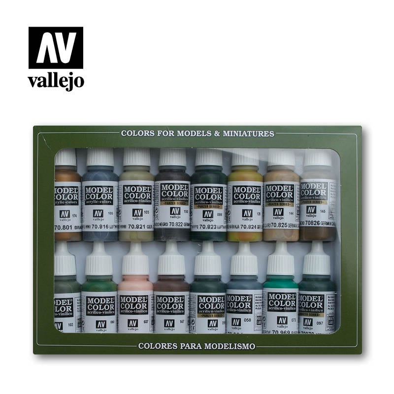 VAL70114 Model Color German Camouflage WWII Paint Set