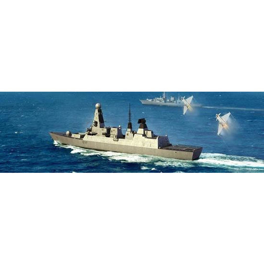 HMS Type 45 Destroyer 1/350 Model Ship Kit #4550 by Trumpeter