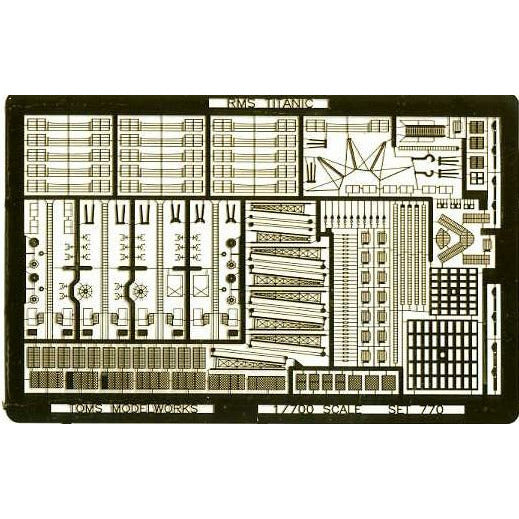 Tom's Model Works 1/700 RMS Titanic Rails for Academy Kit #769