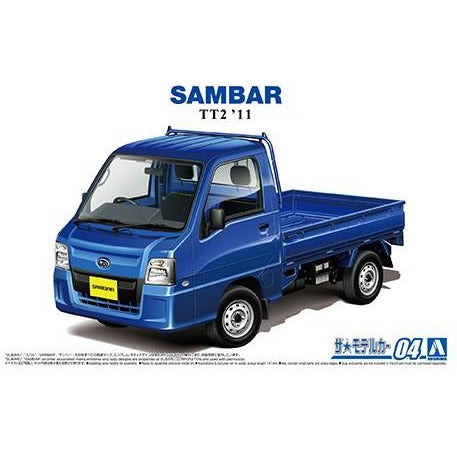 2011 Sambar TT2 Truck WR Blue 1/24 Model Car Kit #58282 by Aoshima