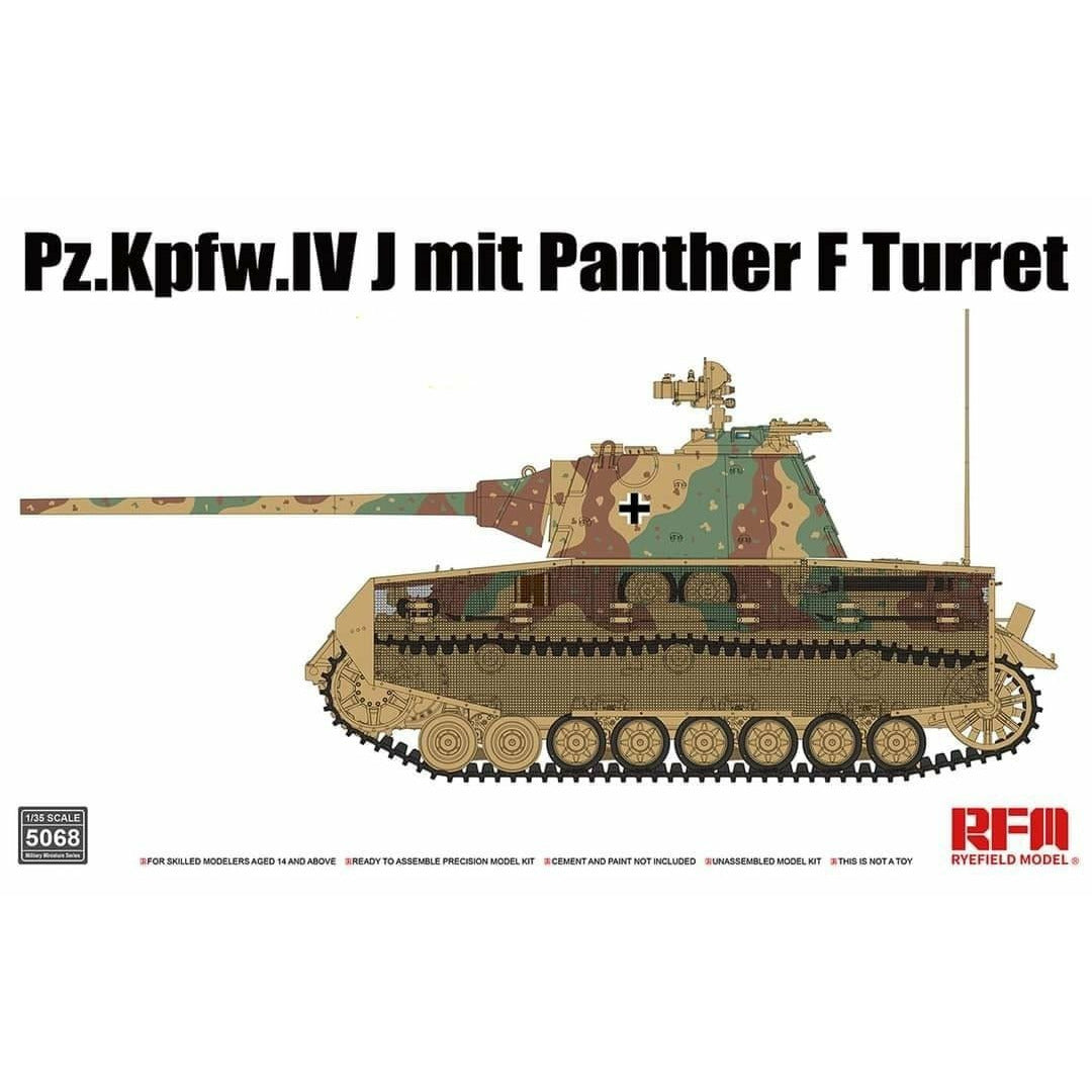 Pz.Kpfw.IV J mit Panther F Turret 1/35 #5068 by Ryefield Model