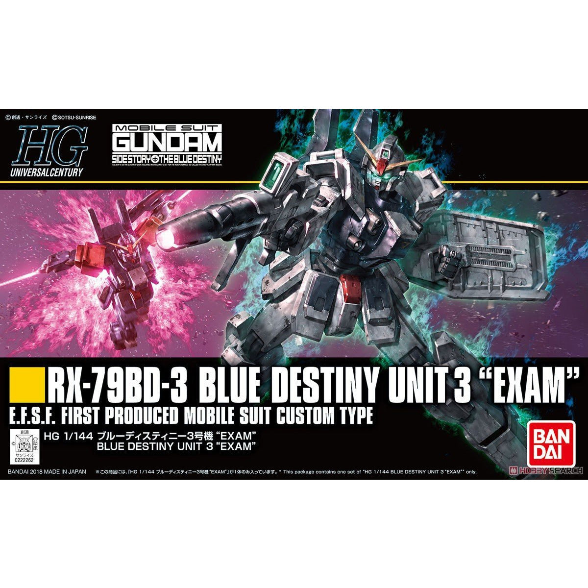 HGUC 1/144 #209 RX-79BD-3 Blue Destiny Unit 3 EXAM #5060969 by Bandai