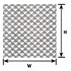 Plastruct HO Scale Checker Plate (2 pcs) PLA91680