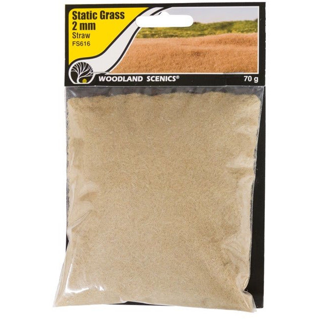 Woodland Scenics Static Grass - 2mm (Straw) WOO616