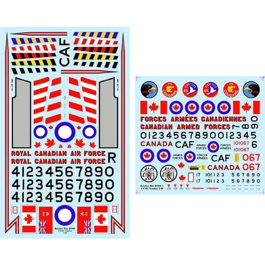 1/48 Canadian Trackers RCN/CAF 1957-1990 decals
