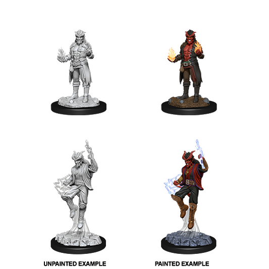 D&D Unpainted Mini - Male Tiefling Sorcerer 73201