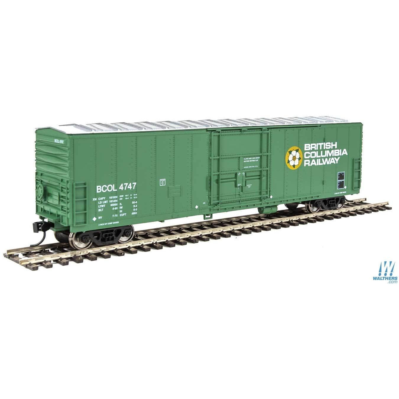 50' Insulated Boxcar BC Rail #4747