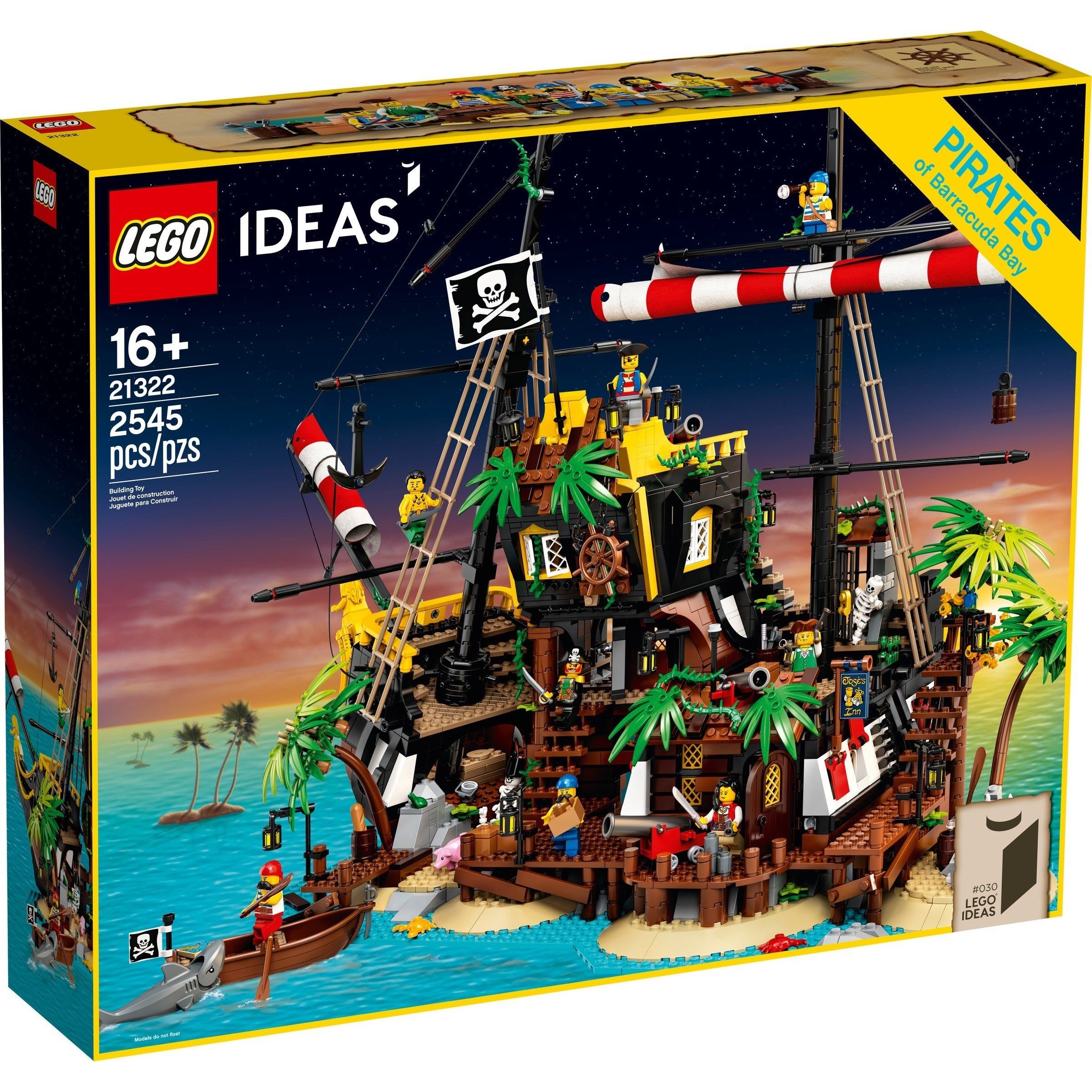 Lego Ideas: Pirates of Barracuda Bay 21322 With lighting kit