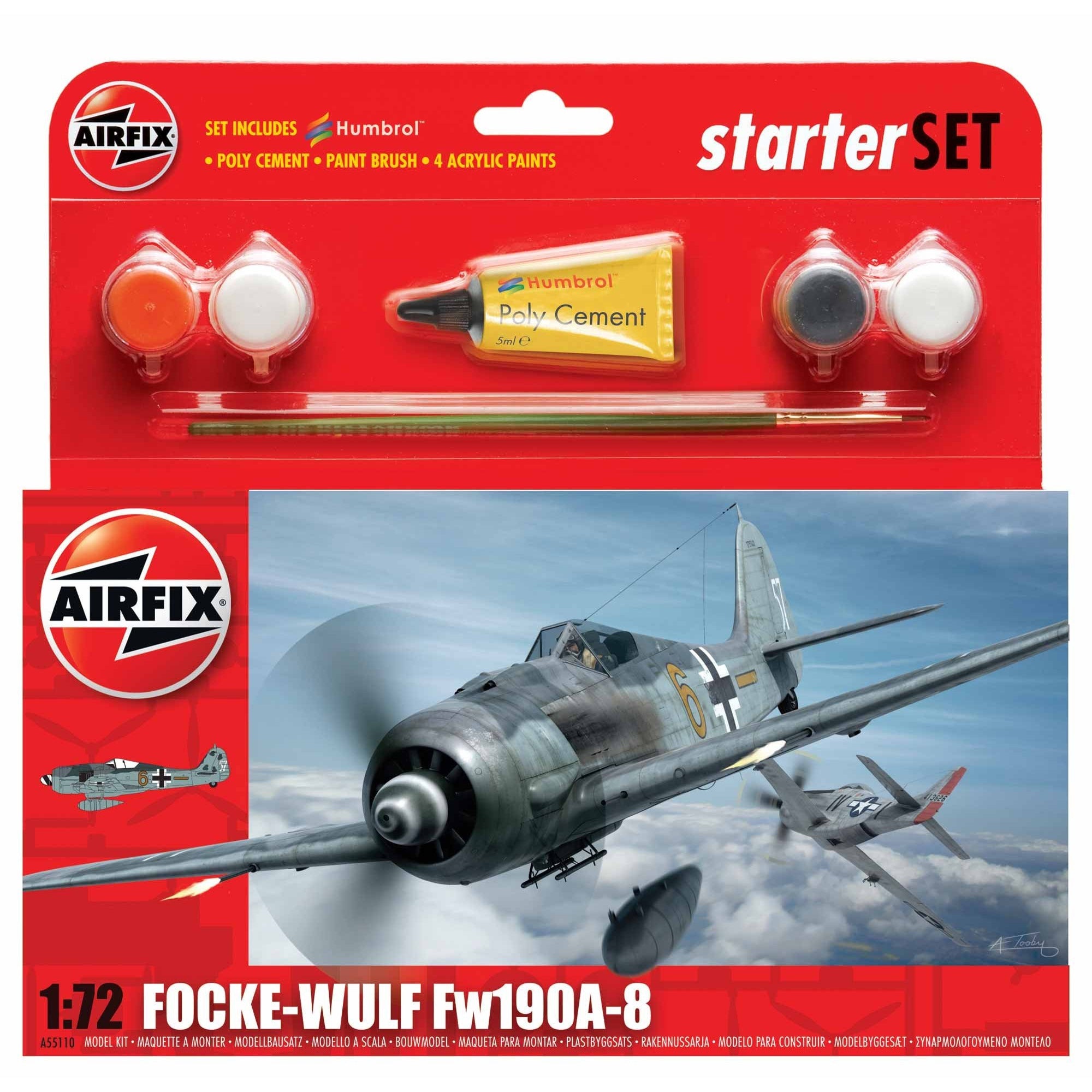 Focke Wulf F190A Starter Set 1/72 by Airfix