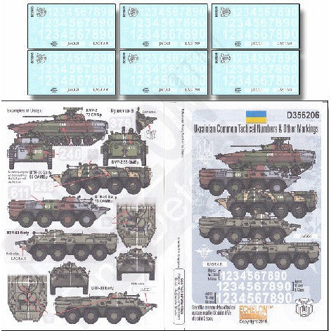 Ukraine Common Tactical Numbers & Other Markings 1/35