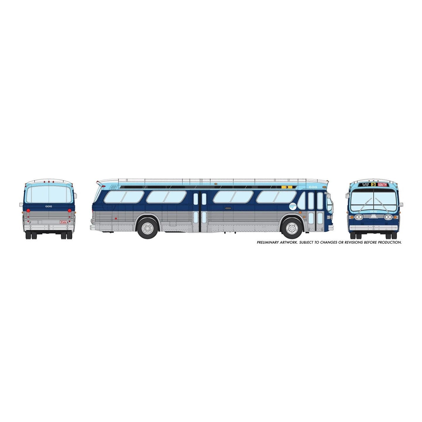 New Look Bus - Calgary Transit #594 1/87 Deluxe Version (HO)