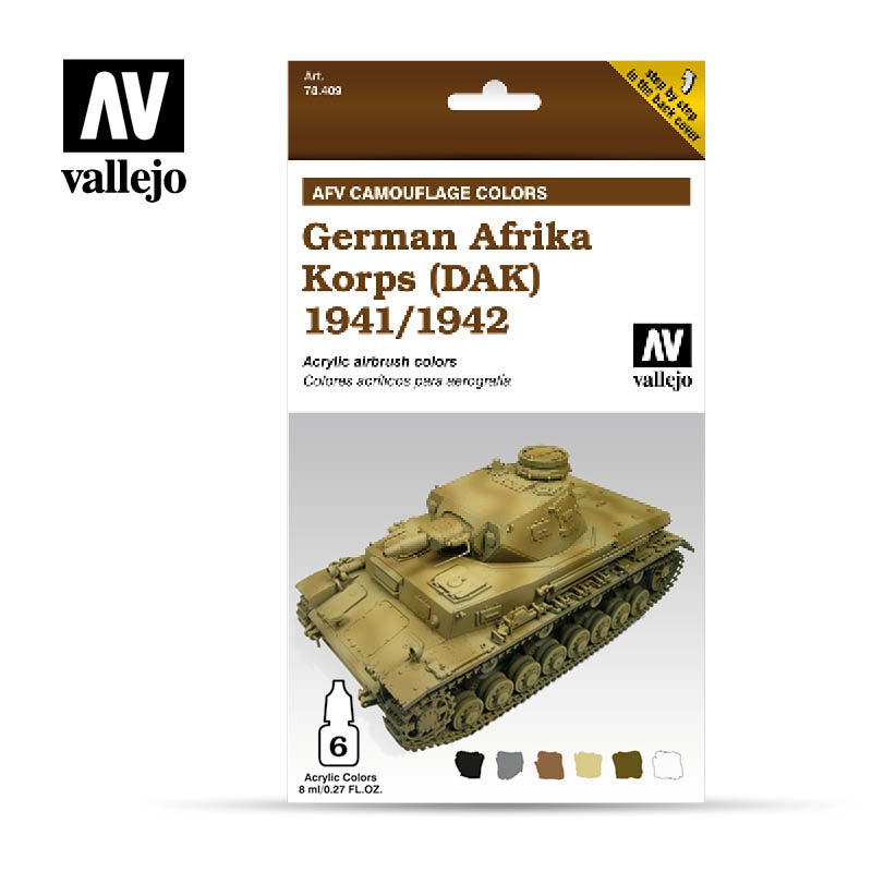 VAL78409 German Afrika Korps (DAK) 1941/1942 Paint Set