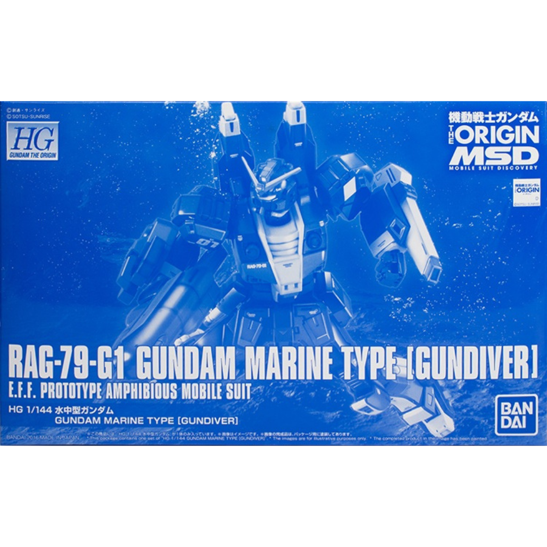 HG 1/144 The Origin RAG-79-G1 Gundam Marine Type (Gundiver) #5058241 by Bandai