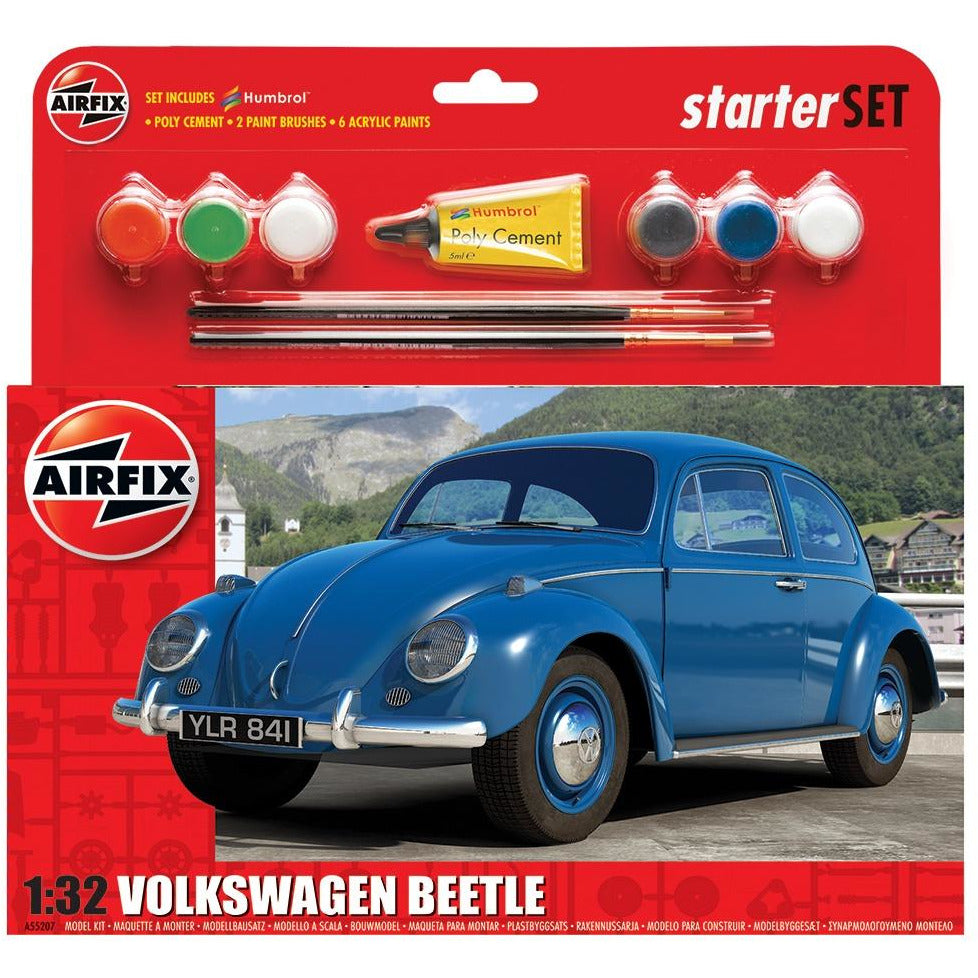 Volkswagen Beetle Starter Set 1/32 Model Car Kit #55207 by Airfix
