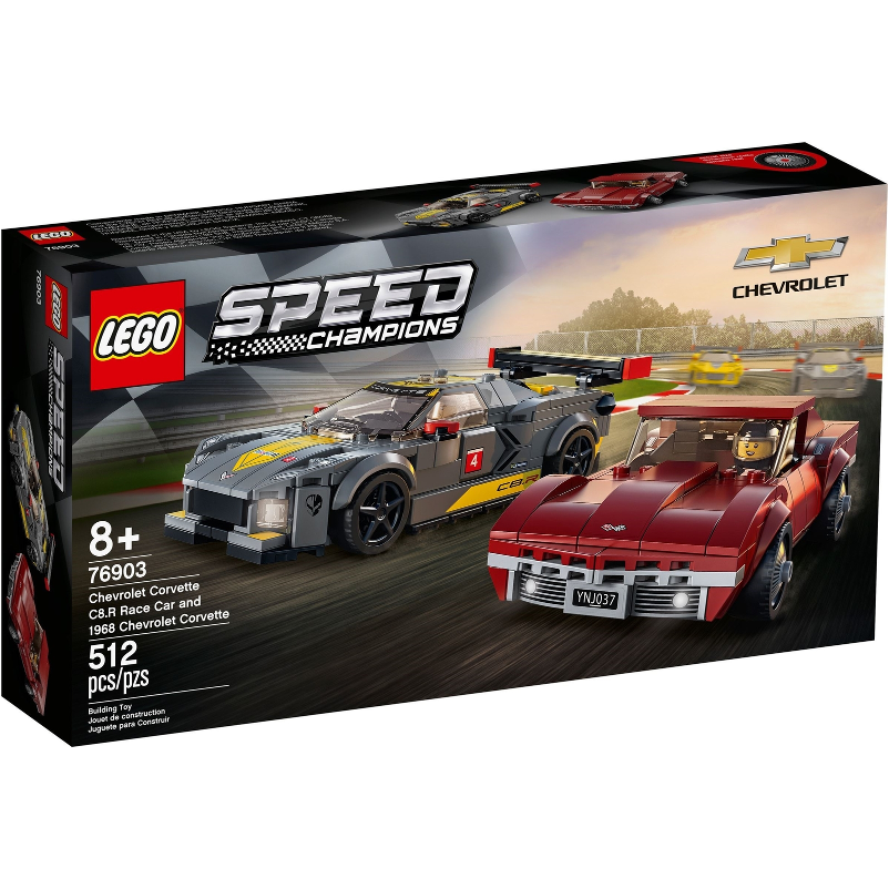 Lego Speed Champions: Chevrolet Corvette C8.R Race Car and 1968 Chevrolet Corvette 76903