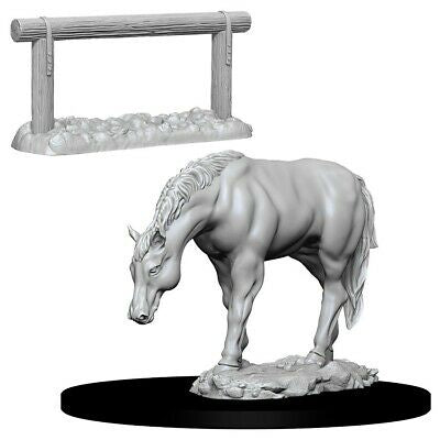 D&D Unpainted Mini - Horse and Hitch 73862