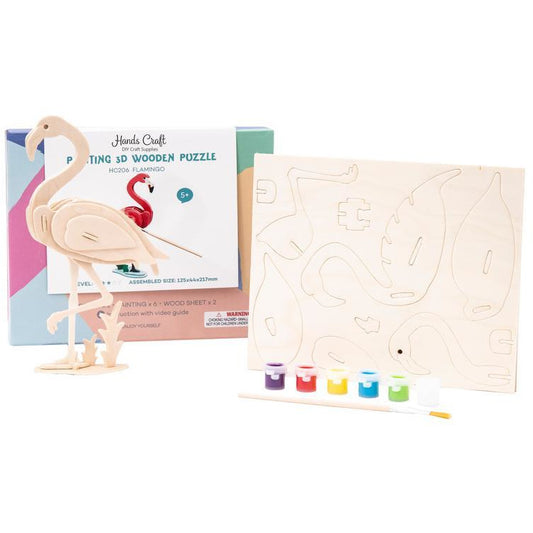 Painting 3D Wooden Puzzle Flaming by Robotime