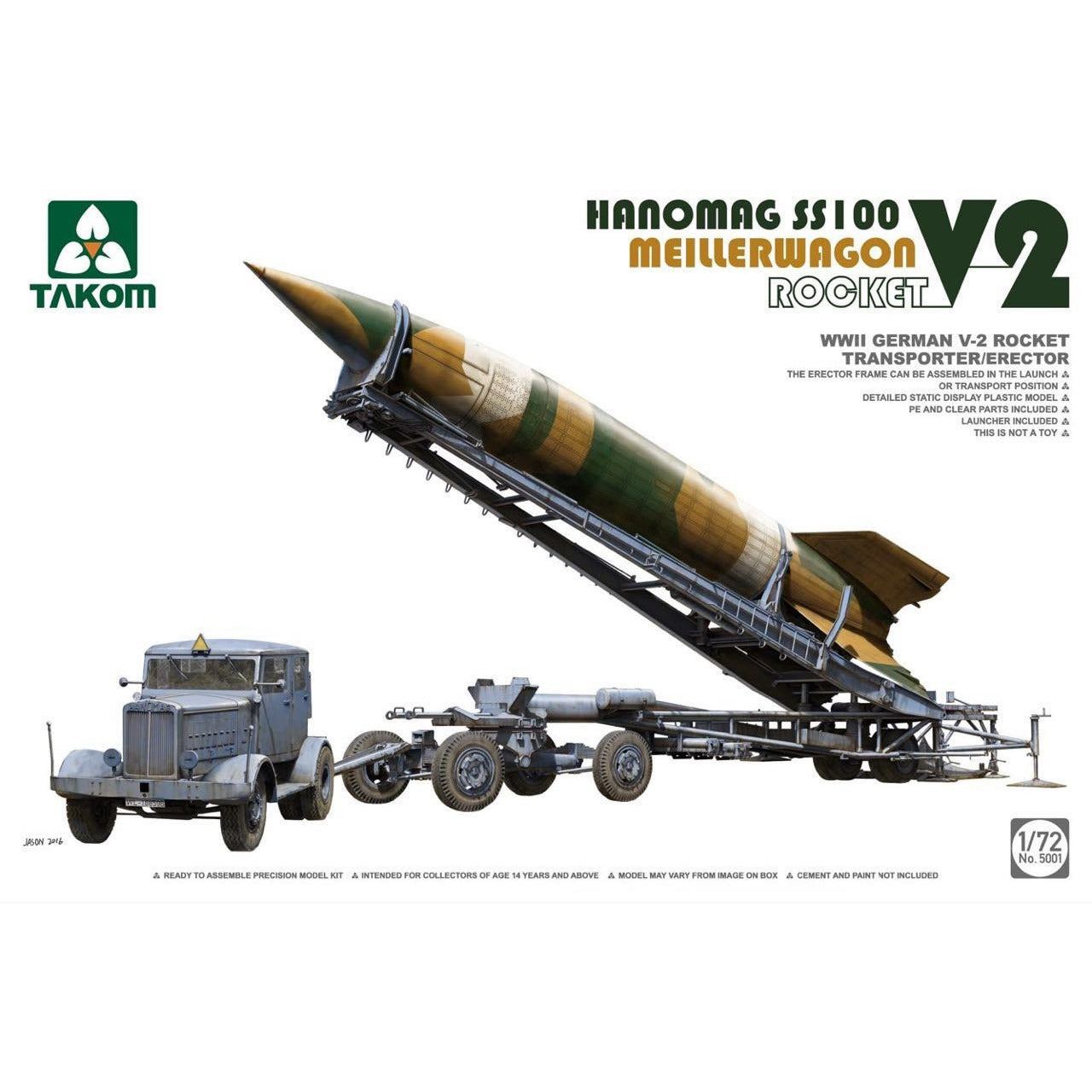 WWII German V2 Rocket Transport 1/72 by Takom