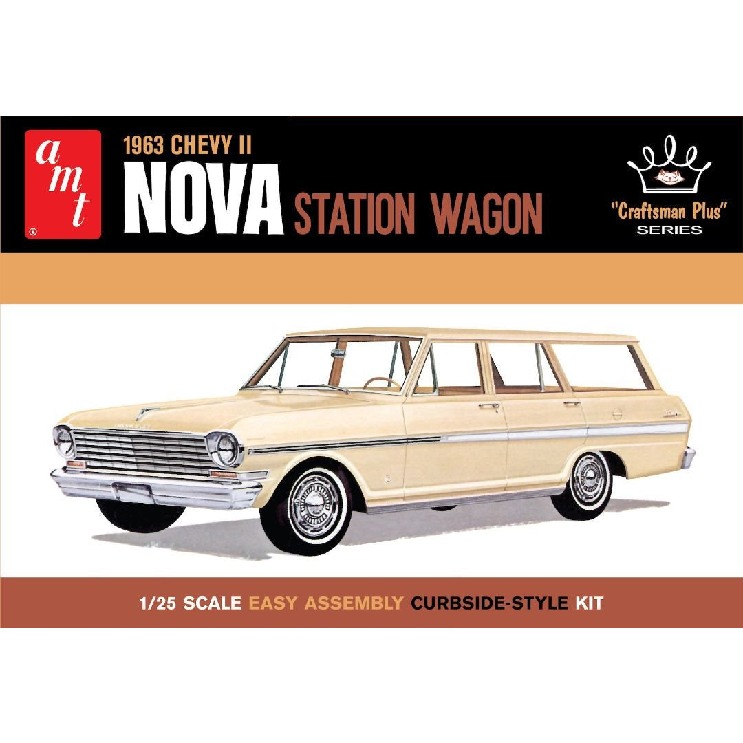 1963 Chevrolet II Nova Station Wagon 1/25 #1202 by AMT