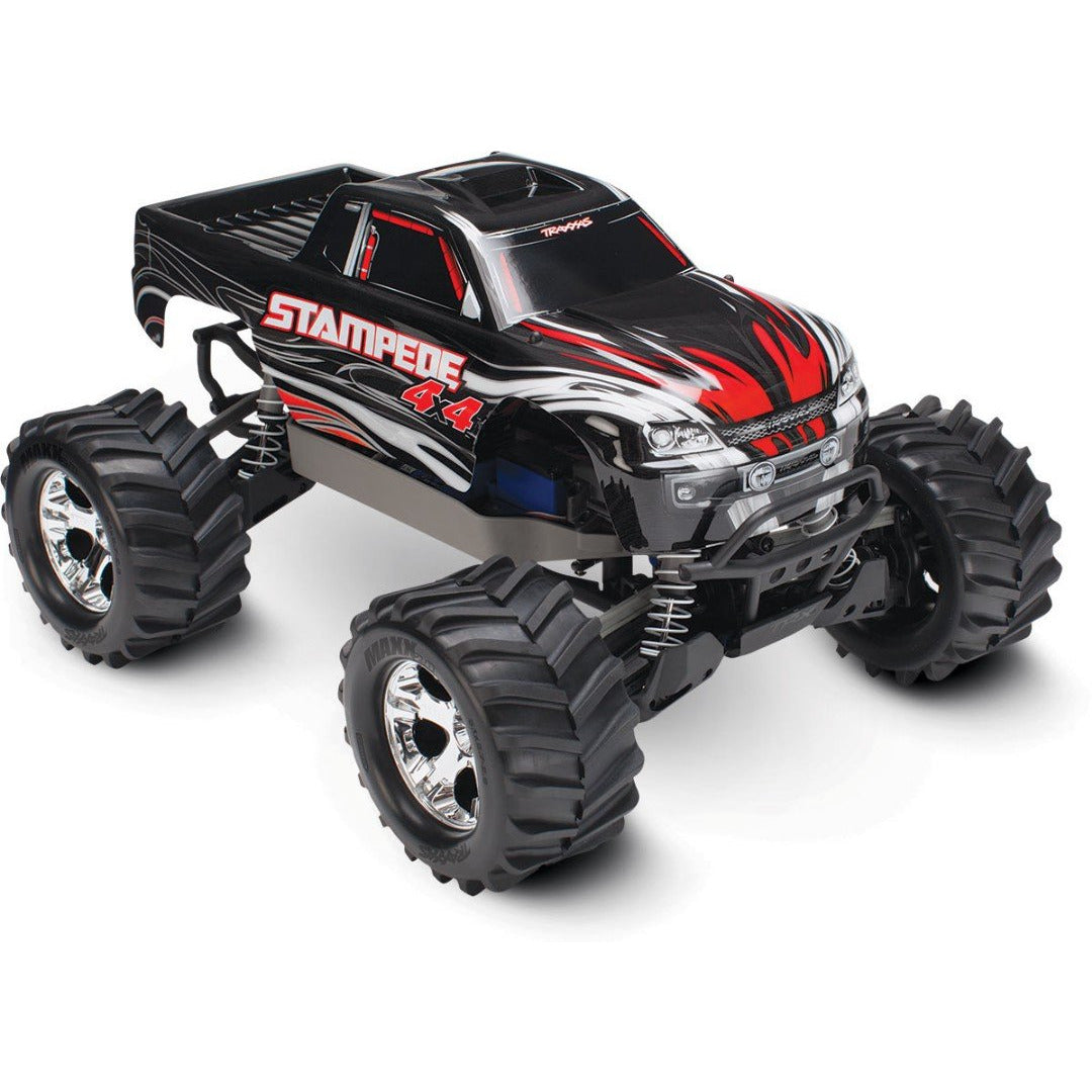 Traxxas Stampede 4X4 brushed Titan 12t motor and XL-5 ESC Black