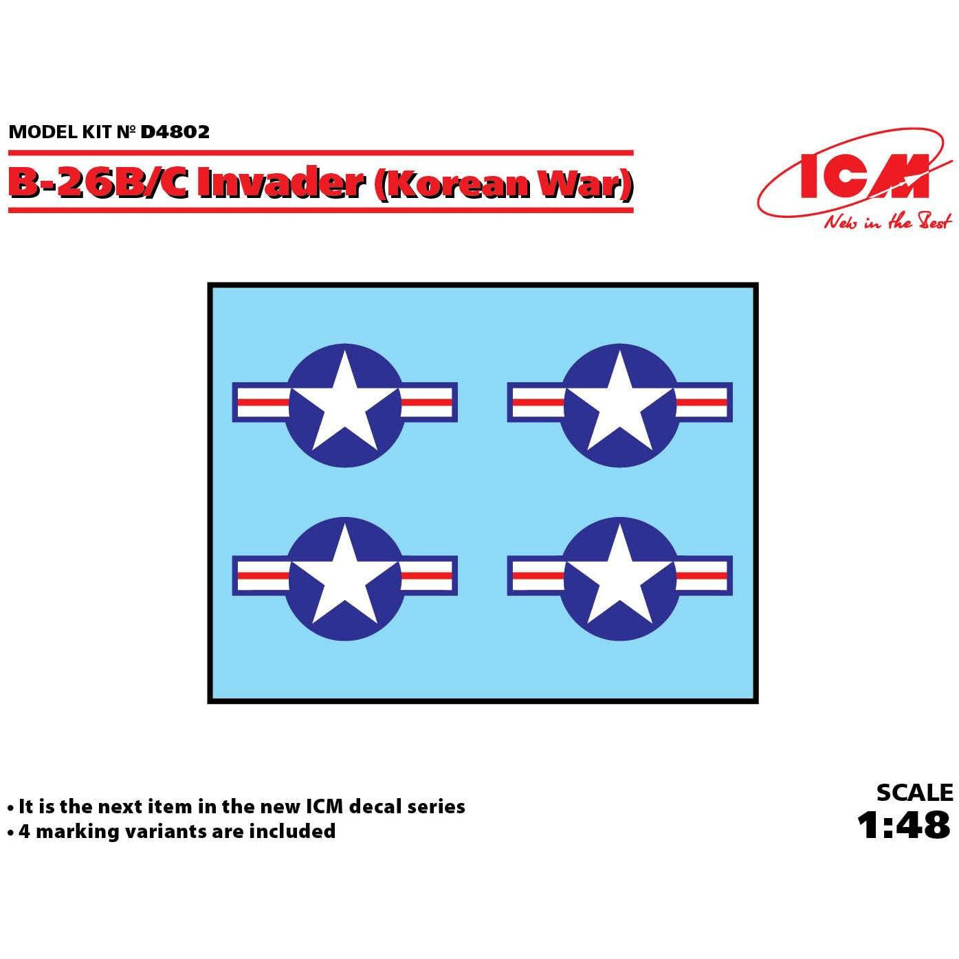 1/48 ICM Decals for B-26B/C (Korean War)