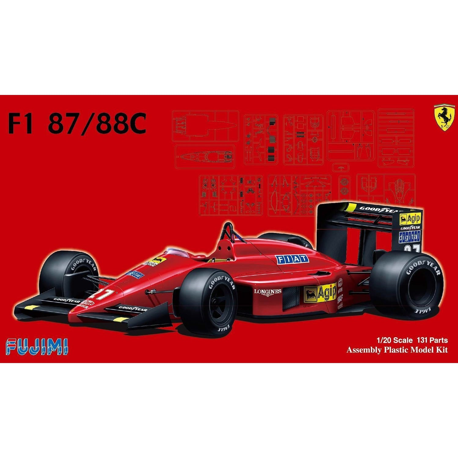 F1-87/88C 1/20 Model Car Kit #091983 by Fujimi