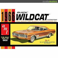1966 Buick Wildcat Hardtop 1/25 Model Car Kit #1175 by AMT
