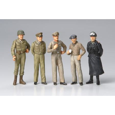 WWII Famous General Set #32557 1/48 Figure Kit by Tamiya