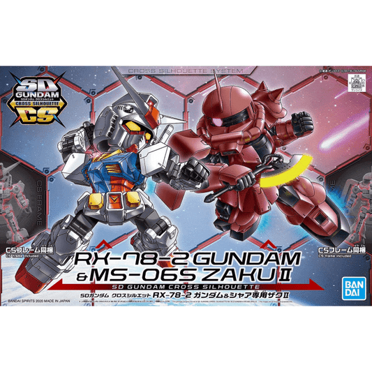SD Cross Silhouette RX-78-2 Gundam & MS-06S Zaku II #5060276 by Bandai