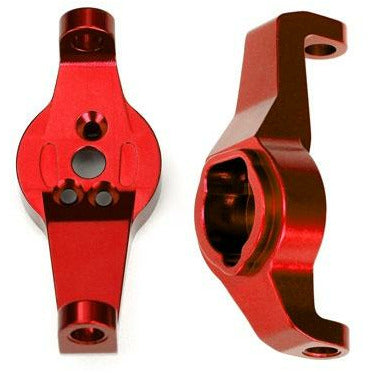 TRA8232R Traxxas Caster blocks, 6061-T6 aluminum (red-anodized), left and right