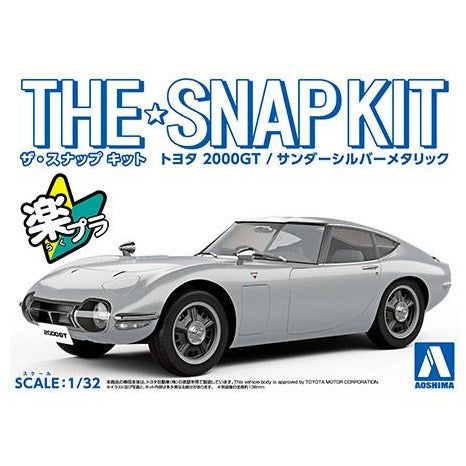 The Snap Kit Toyota 2000GT (Sander Silver Metallic) 1/32 #56295 by Aoshima