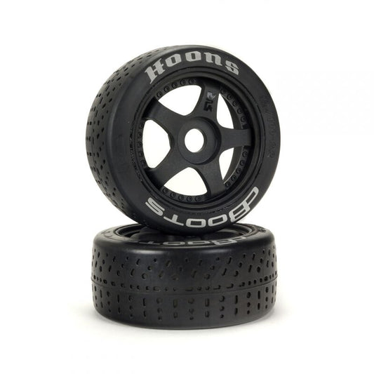 ARA550070 1/7 dBoots Hoons Front 100 Silver Pre-Mounted Belted Tires, 17mm Hex (2): Felony