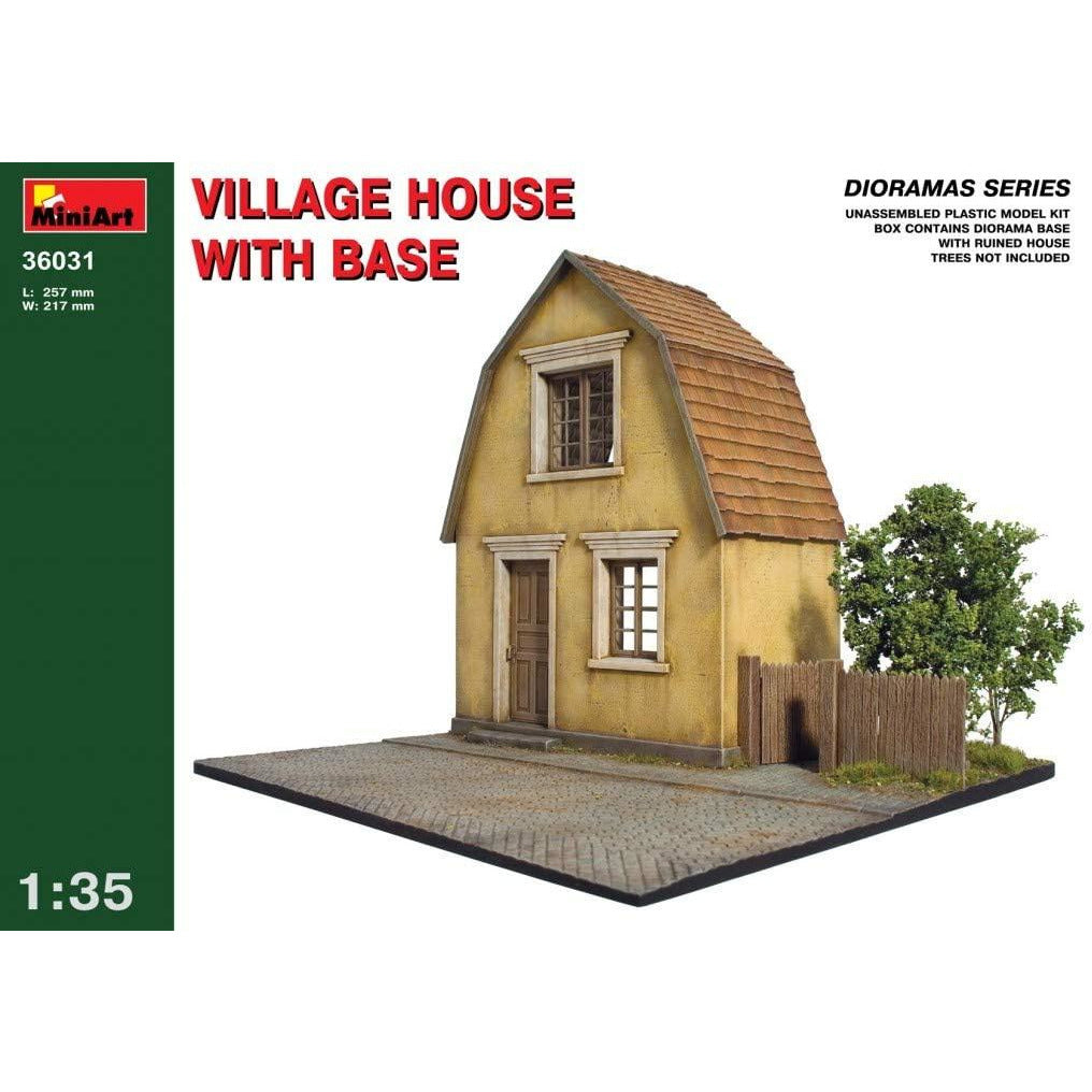 Village House With Base #36031 1/35 Scenery Kit by MiniArt