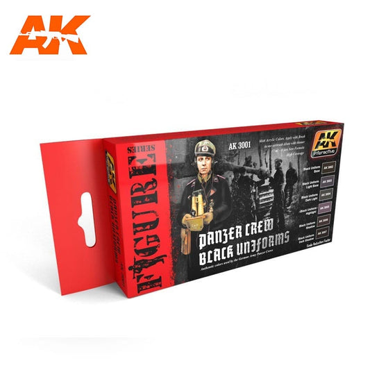AK-11622 Panzer Crew Black Uniforms Colors Set