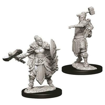 D&D Unpainted Mini - Female Half-Orc Barbarian 73703