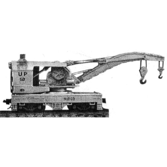 120 Ton Steam Wrecking Crane Car [N] #2700 by Tichy Train Group