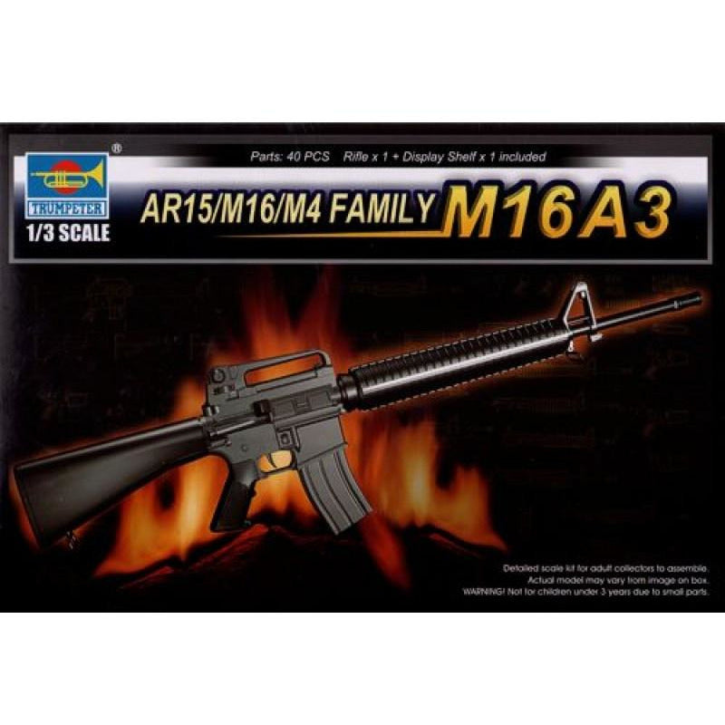 AR15/M16/M4 FAMILY-M16A3 1/3 #01911 by Trumpeter