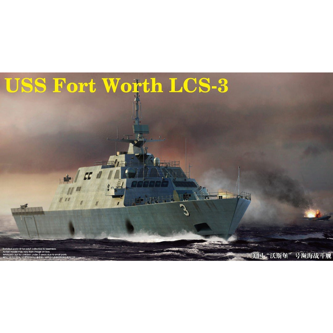 USS Fort Worth (LCS-3) 1/350 Model Ship Kit #4553 by Trumpeter