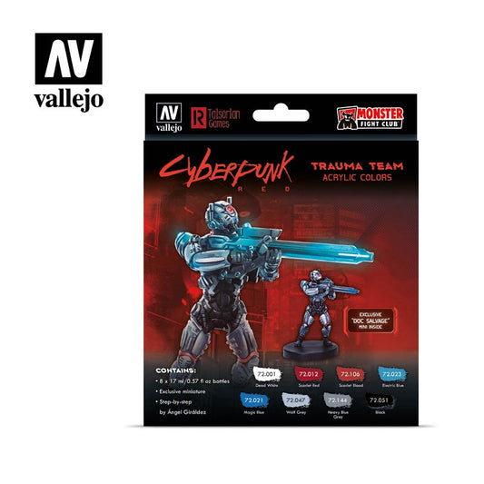 VAL72310 Cyberpunk Red Trauma Team "Doc Salvage" Paint Set