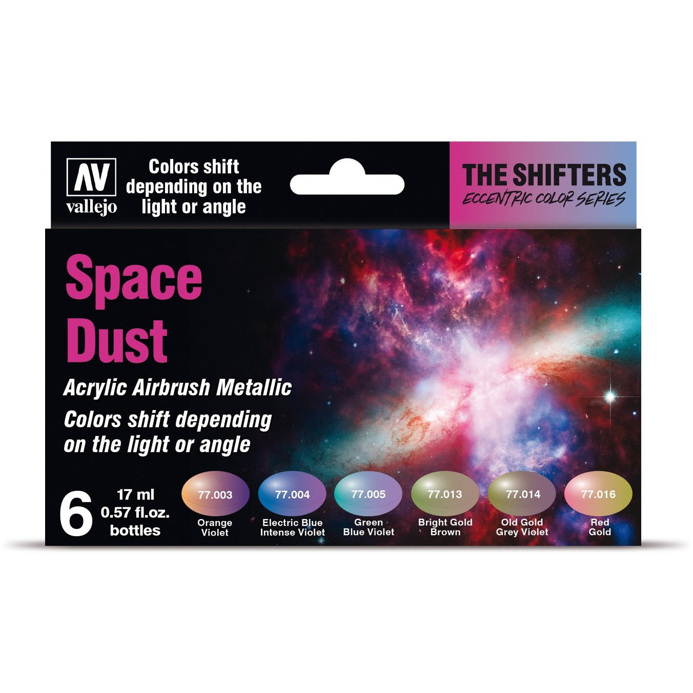 VAL77091 Space Dust Colour Shift Paint Set