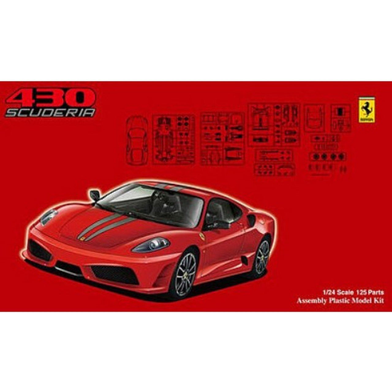 Ferrari F430 Challenge "Sena" 28 1/24 Model Car Kit #FU012361 by Fujimi