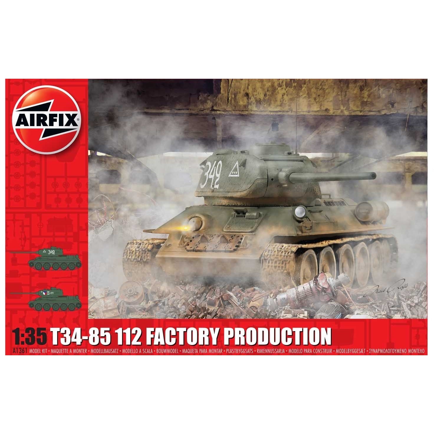 T34-85 112 Factory Production 1/35 by Airfix