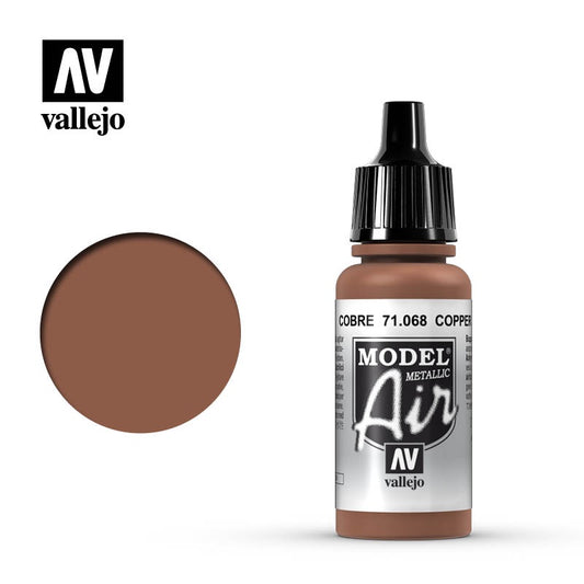 Vallejo Model Air 71.068 Copper (Metallic) 17mL