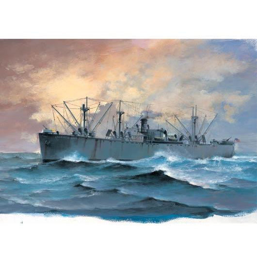 SS Jeremiah O'Brien Liberty Ship 1/700 Model Ship Kit #5755 by Trumpeter