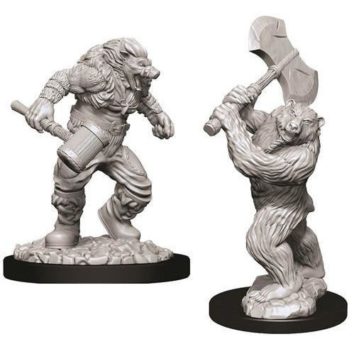 D&D Unpainted Mini - Wereboar and Werebear 73715