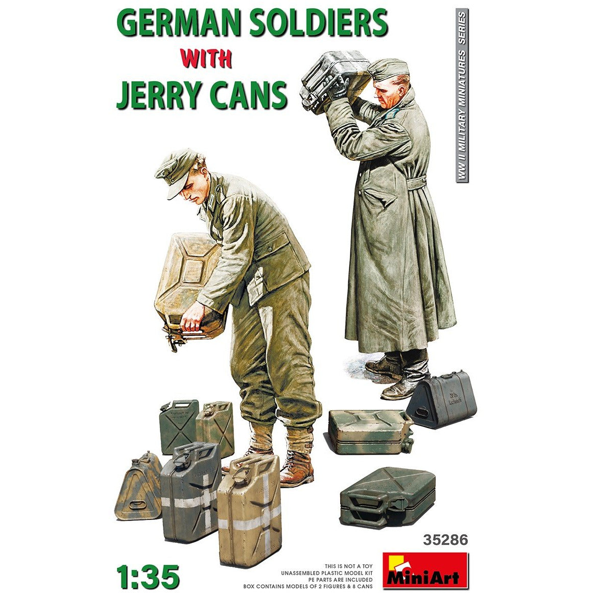 German Soldiers w/ Jerry Cans #35286 1/35 Figure Kit by MiniArt